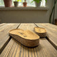 authentic Birkenstock cork footbed replacements for sandal repair on a wooden table