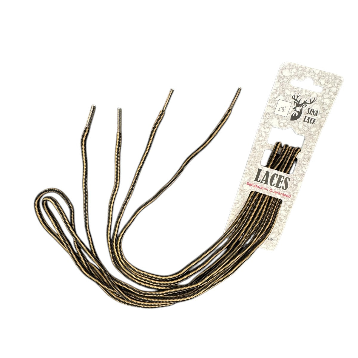 SINA ROUND  SHOELACES - BLACK\BROWN