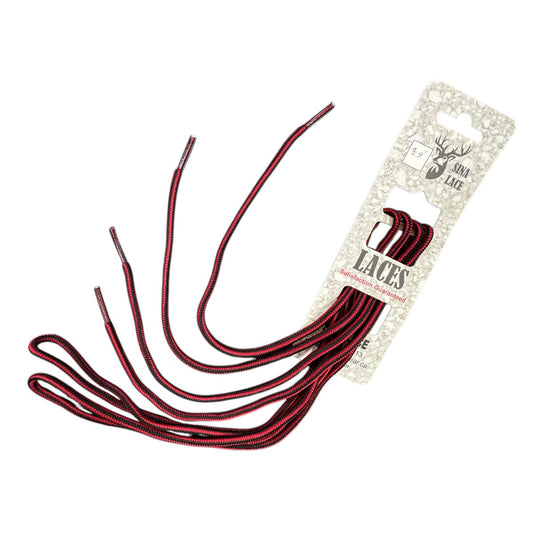 SINA ROUND  SHOELACES - RED\BLACK