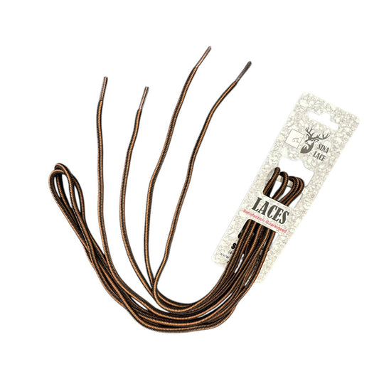 SINA ROUND  SHOELACES -BLACK\TAN