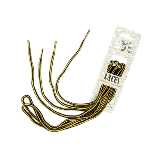 SINA ROUND  SHOELACES - YELLOW\BLACK