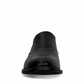 Borna Barbod black leather slip-on dress shoes for men with a durable rubber outsole. Photo of front view 1.