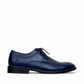 Borna Barbod navy blue leather lace-up men's dress shoes with a durable rubber outsole. Photo of right side view.