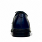 Borna Barbod navy blue leather lace-up men's dress shoes with a durable rubber outsole. Photo of back side view.