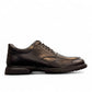 Borna Borna black leather men's dress shoes with lace-up closure and rubber outsole. Photo of right side view.