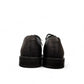BORNA DRESSY black leather oxford shoes with brogue detailing and a durable rubber outsole. Photo of back view.