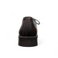 BORNA FASHAM black leather men's dress shoe with lace-up closure and durable rubber outsole. Photo of back view.