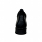 Borna Golestan black leather slip-on men's boots with a durable rubber outsole and side elastic panels. Photo of back view.