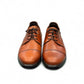 BORNA KAN brown leather men's oxford shoes with a durable rubber outsole and lace-up closure. Photo of front view 2.