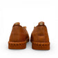 Bottero Garry slip-on shoe in caramel leather with a textured rubber sole and gold eyelet details.