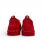 Bottero Garry red leather slip-on sneaker with a flexible ridged sole and low profile design.
