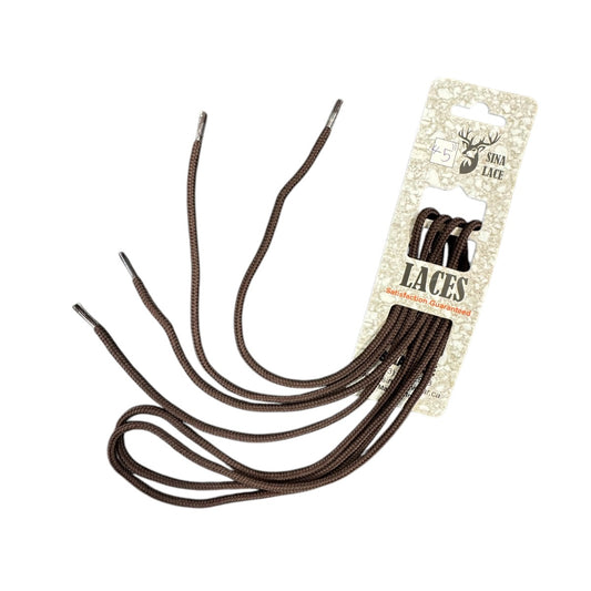 SINA ROUND  SHOELACES - BROWN