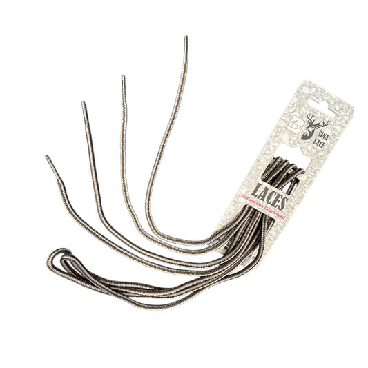 SINA ROUND  SHOELACES - GRAY\BROWN