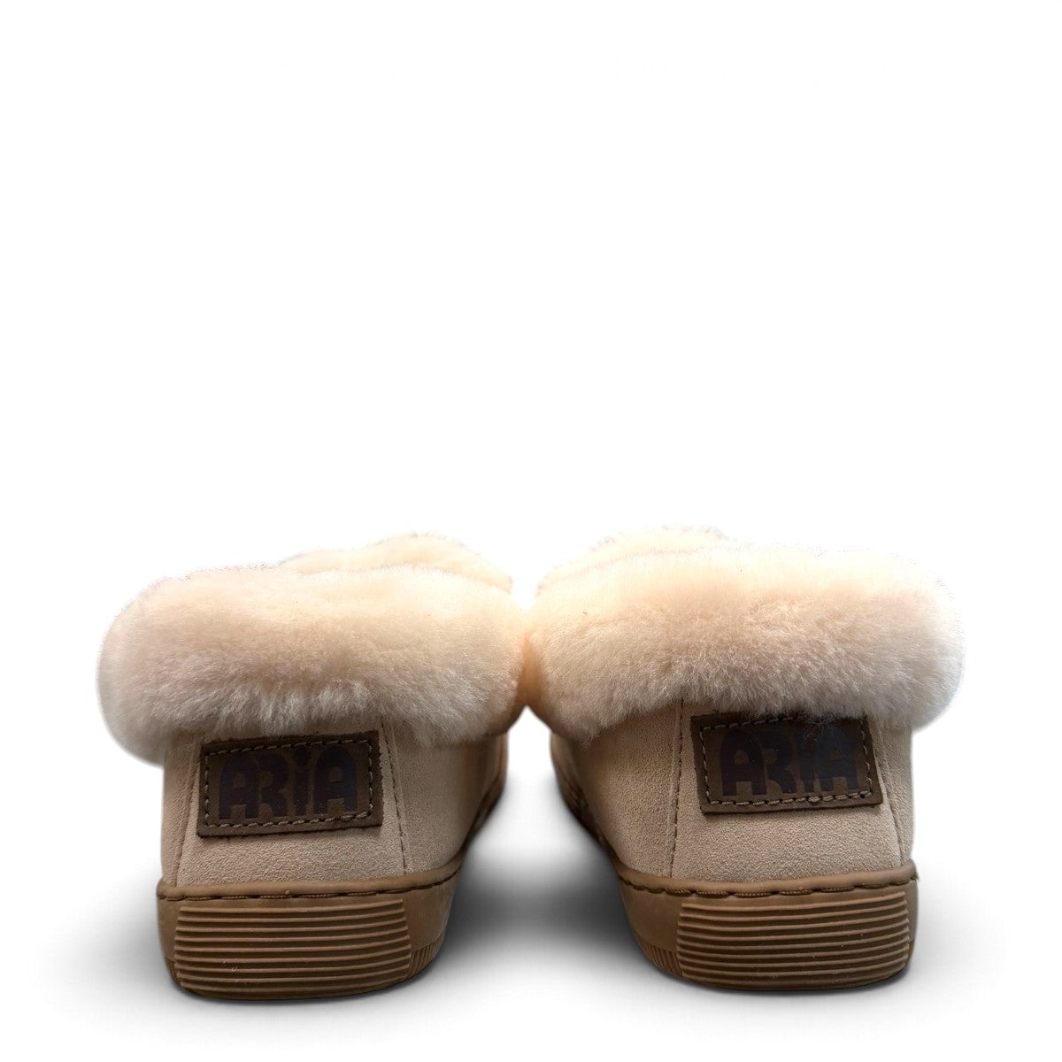 ARIA MARAND MOCCASIN SLIPPERS - CREAM