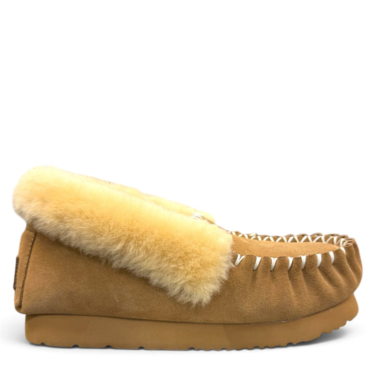 ARIA ROYA MOCCASIN SLIPPERS - TAN