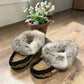 ALBERTA SUEDE MOCCASINS  - BROWN
