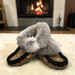 ALBERTA SUEDE MOCCASINS  - BROWN