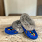 ALBERTA SUEDE MOCCASINS  - NAVY BLUE