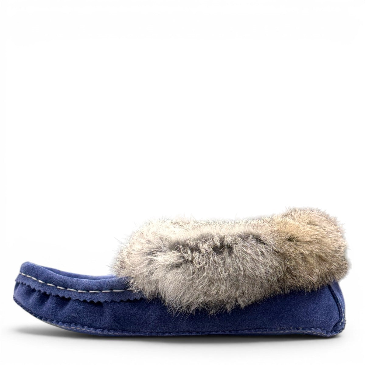 ALBERTA SUEDE MOCCASINS  - BLUE
