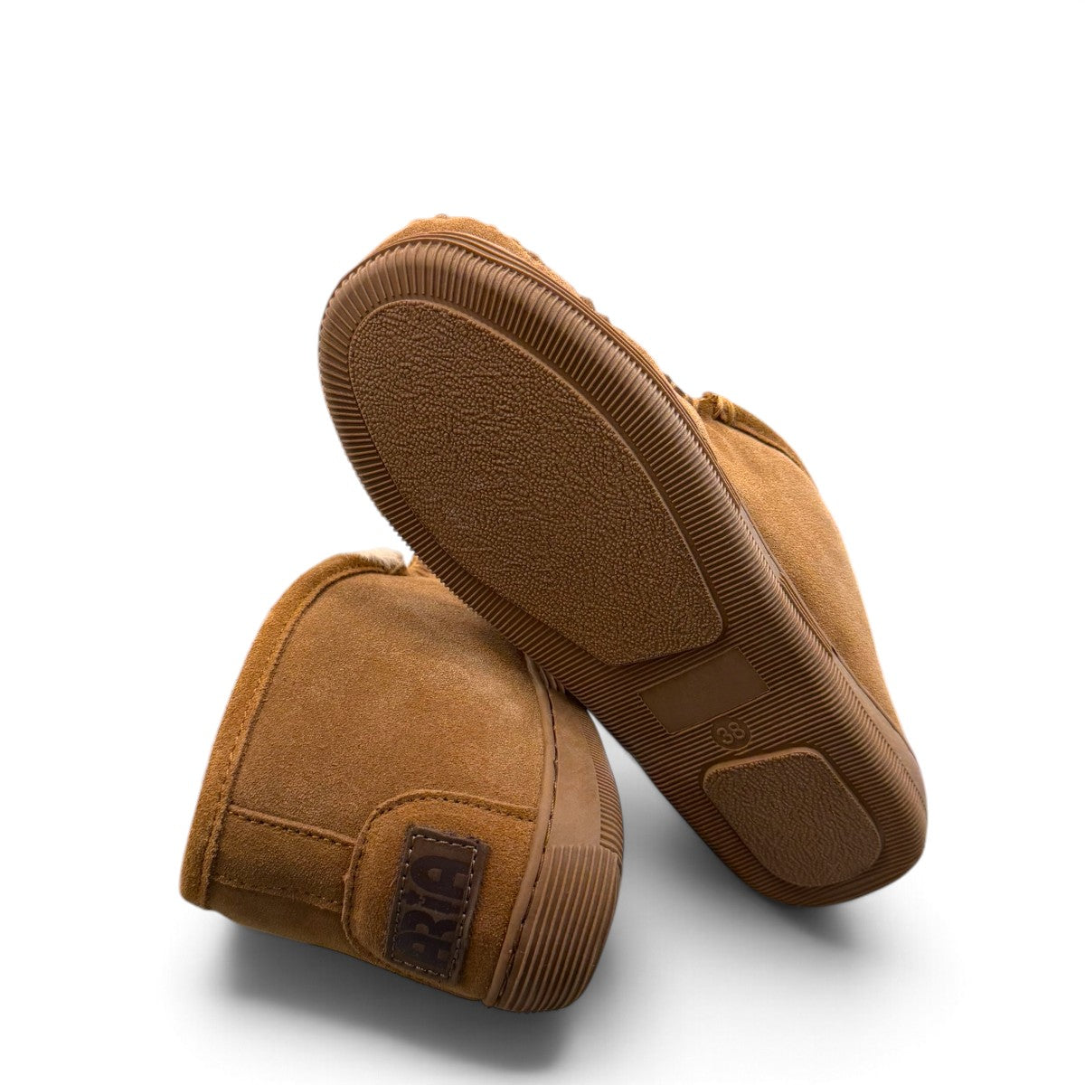 ARIA MITRA MOCCASIN SLIPPERS - TAN