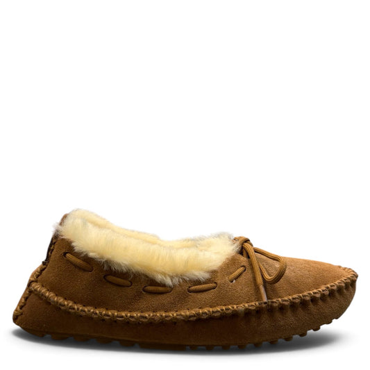 ARIA MAHTAB MOCCASIN SLIPPERS - TAN