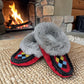 ALBERTA SUEDE MOCCASINS  - RED