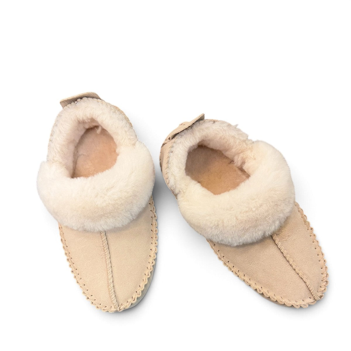 ARIA TARA MOCCASIN SLIPPERS - CREAM