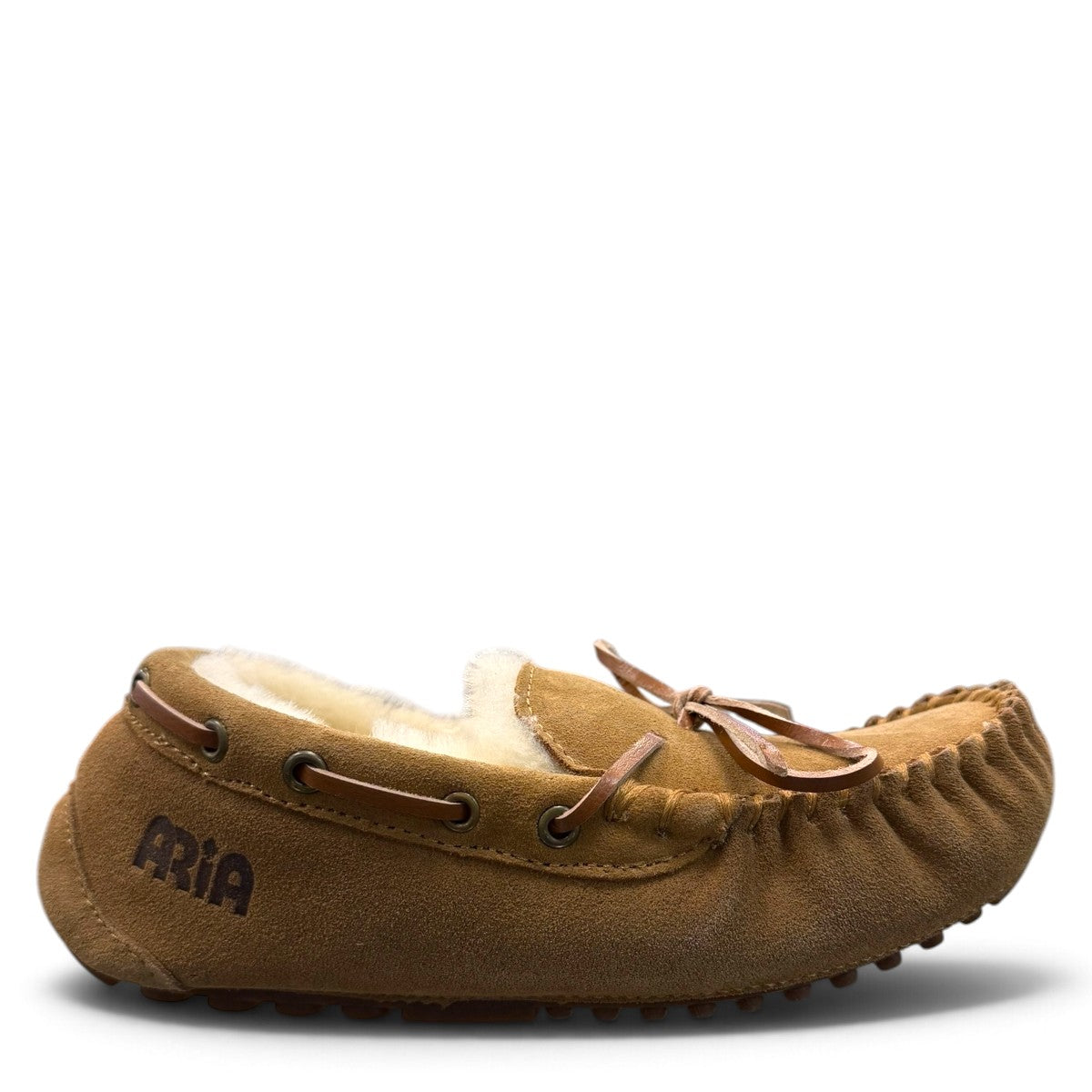 ARIA RAHA MOCCASIN SLIPPERS - TAN