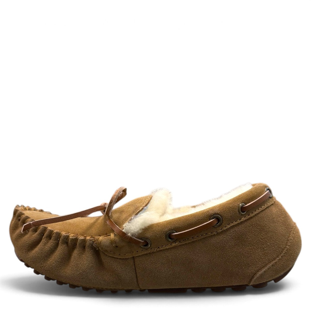 ARIA RAHA MOCCASIN SLIPPERS - TAN