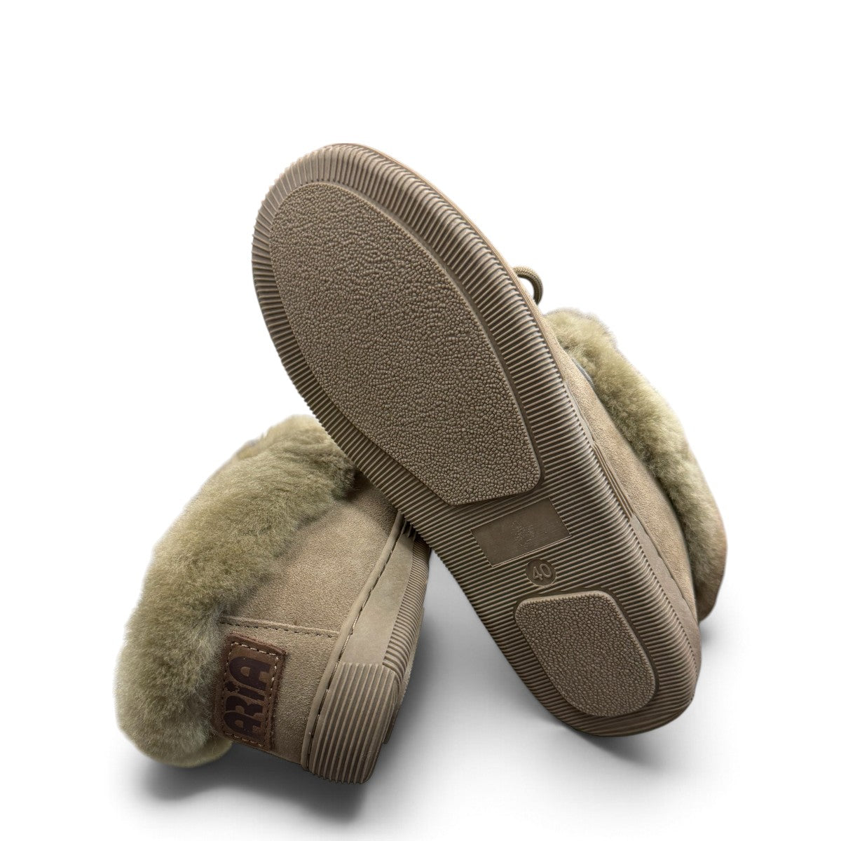 ARIA ASTARA MOCCASIN SLIPPERS - OLIVE