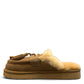 ARIA FUMAN MOCCASIN SLIPPERS - TAN