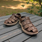 CLARKS SALTWAY COVE - DARK BROWN LEATHER