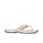 Clarks Breeze Sea blush pink lightweight flip-flop sandals with a discreet adjustable strap closure.
photo of the right side.