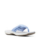Clarks Breeze Sea lavender flip-flops with a lightweight sole and adjustable strap closure. right view.