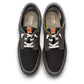Clarks Cantal Low black canvas lace-up sneaker with a lightweight flexible EVA sole and patterned lining. top view