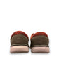 Clarks Cantal Low olive canvas lace-up sneaker with a patterned collar and lightweight EVA sole.back view