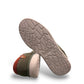 Clarks Cantal Low olive canvas lace-up sneaker with a patterned collar and lightweight EVA sole. bottom view.