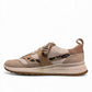 Clarks DashLite Jazz ivory leather sneaker with leopard print accents and a chunky white EVA midsole.
photo of the left side.