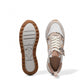 Clarks DashLite Jazz ivory leather sneaker with leopard print accents and a chunky white EVA midsole.
photo of the top.