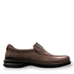 Clarks Gessler Step dark brown nubuck leather slip-on casual shoe with a lightweight EVA sole. photo of the right side.