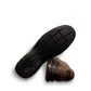 Clarks Gessler Step dark brown nubuck leather slip-on casual shoe with a lightweight EVA sole. photo of the bottom.