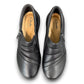 Sina Footwear Clarks Kaetlyn Mila black leather slip-on shoe with side zip and comfortable foam footbed. photo of the top.