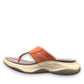 Clarks Wave 2.0 Sea peach nubuck thong sandal with ergonomic WaveWalk sole and cushioned footbed. photo of the left side.