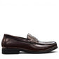 COLLEXION F7067M coffee brown leather penny loafer with a classic slip-on design.
photo of the right side