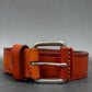 MEN'S GENUINE LEATHER BELT - LIGHT BROWN