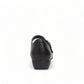 Dansko Fawna black milled nappa leather Mary Jane shoe with adjustable strap and arch support