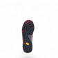 Dansko Paisley red burnished suede outdoor shoe showing the durable slip-resistant Vibram rubber outsole