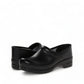 Dansko Pro XP black leather slip-resistant professional clog with rocker bottom and padded collar
