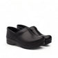 Dansko Pro XP black leather slip-resistant professional clog with rocker bottom and padded collar
