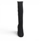 DJANGO & JULIETTE Hayleys black tall boot with polka dot pattern, square toe, and low block heel.
photo of the front side